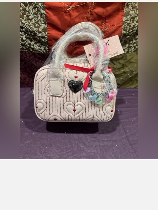 luv Betsy Handbags - *Entry Only*Heart Quilted Mini Satchel Bag Luv Betsey New